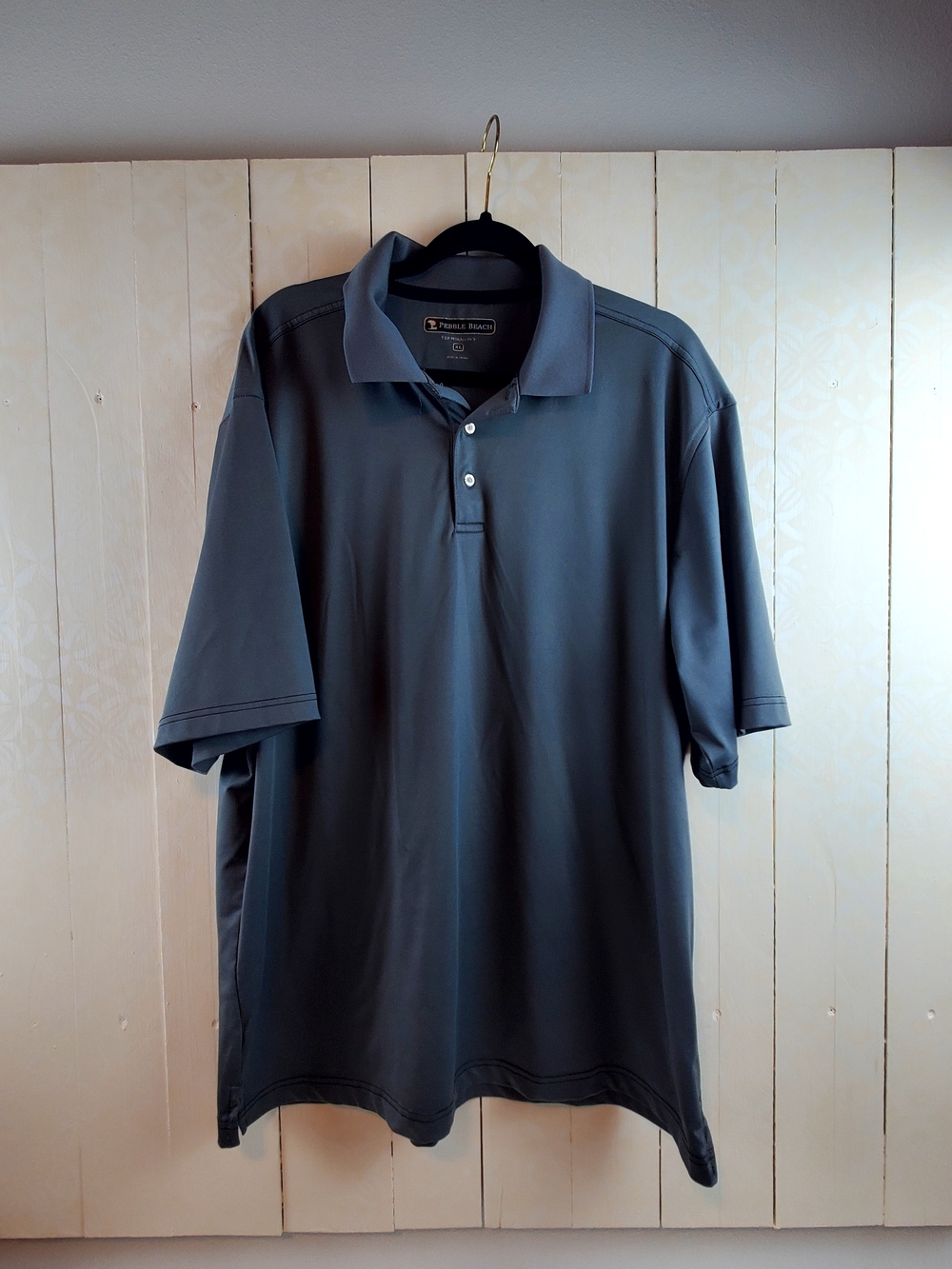 Pebble Beach Men's Dark Gray Polo Shirt